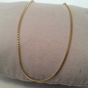 14K YELLOW REAL SOLID GOLD SKINNY CUBAN CURB  BRACELET  8''   1.70MM  2.10GR